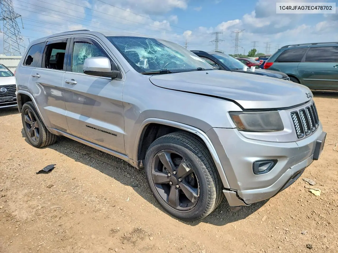 2014 Jeep Grand Cherokee Laredo VIN: 1C4RJFAG7EC478702 Lot: 62054496