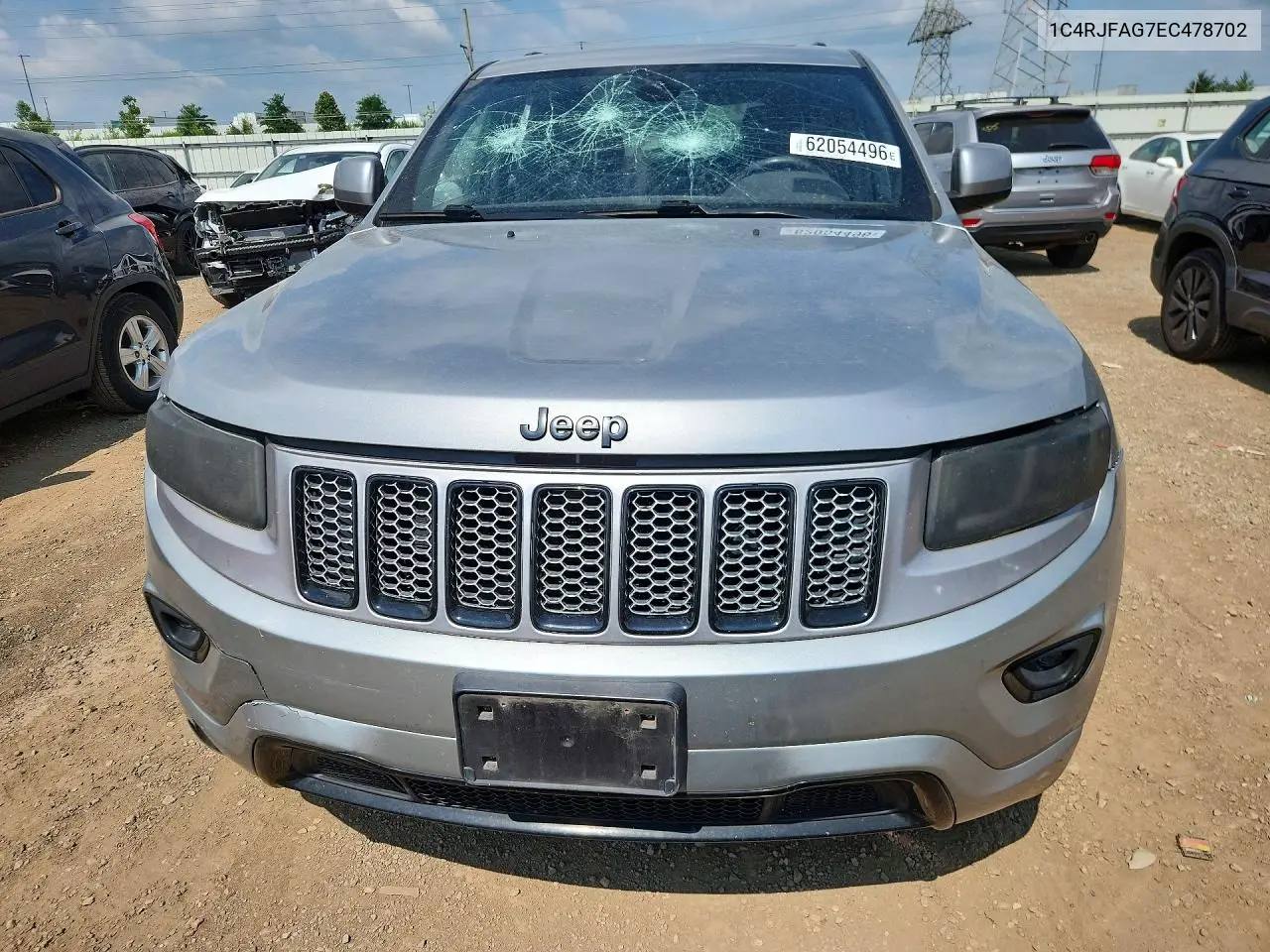 2014 Jeep Grand Cherokee Laredo VIN: 1C4RJFAG7EC478702 Lot: 62054496