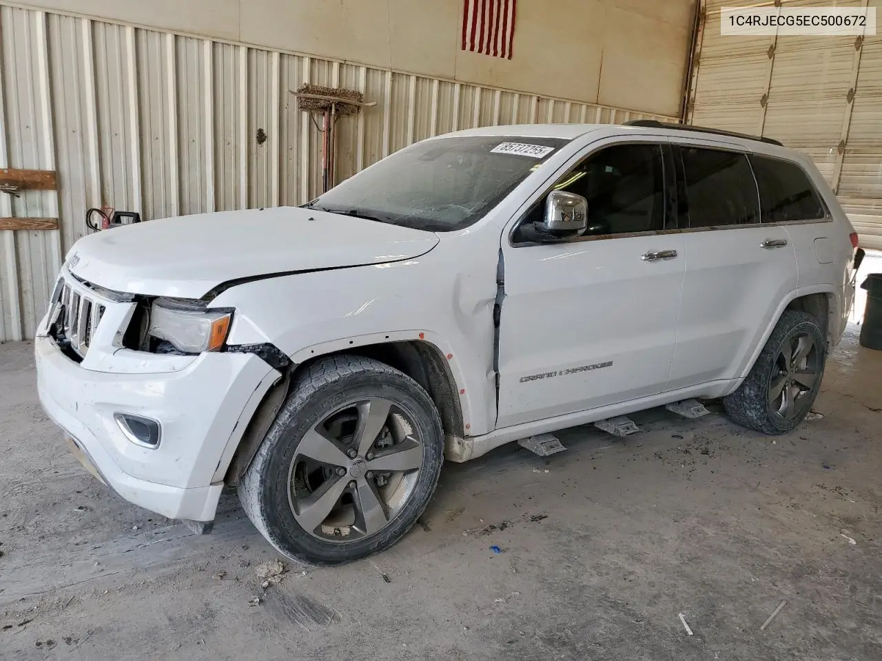 1C4RJECG5EC500672 2014 Jeep Grand Cherokee Overland