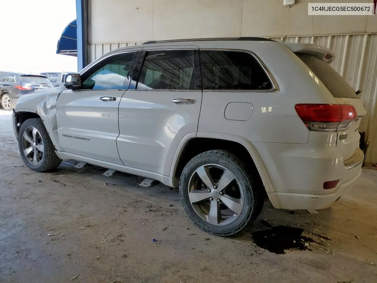 1C4RJECG5EC500672 2014 Jeep Grand Cherokee Overland