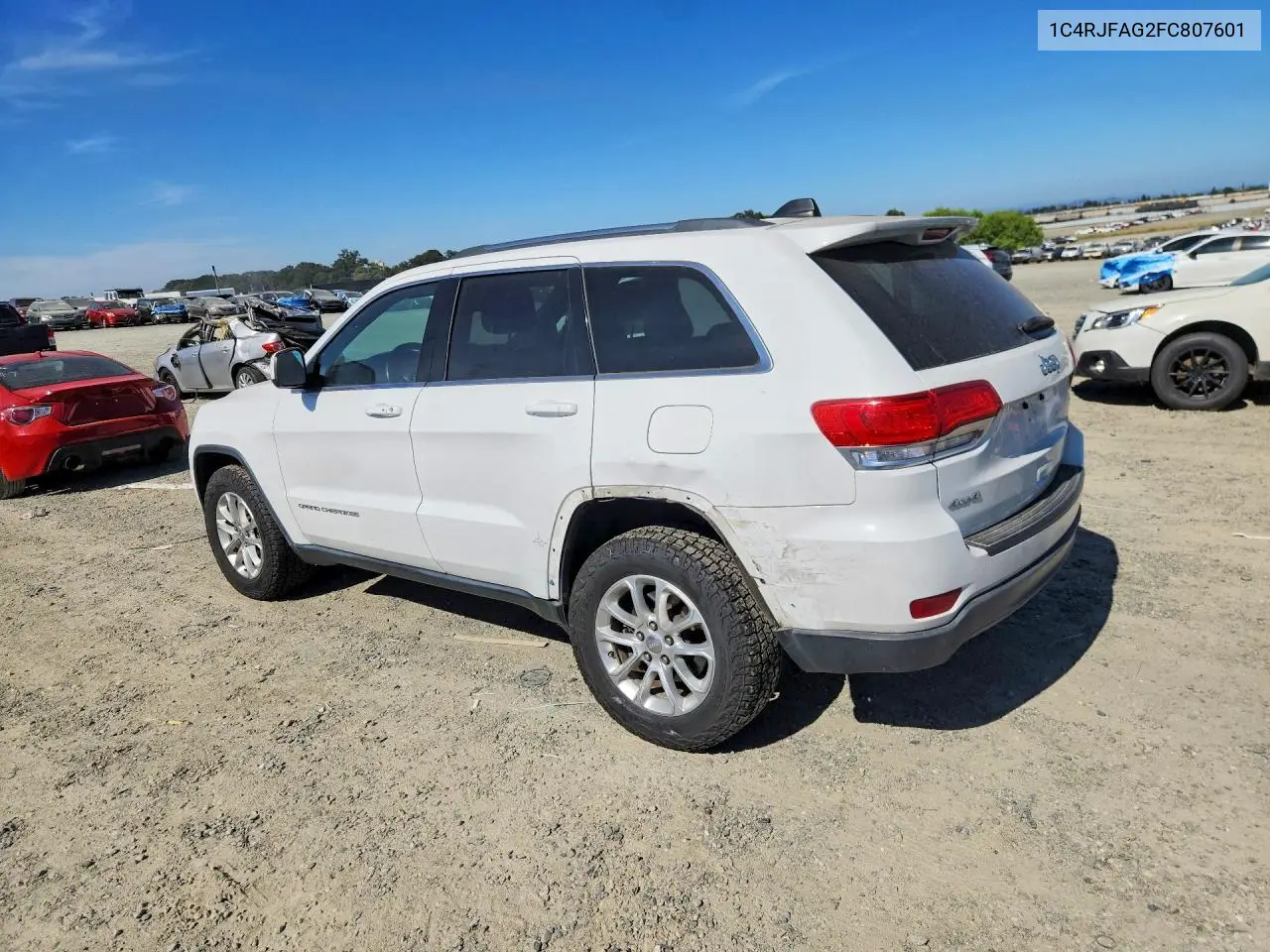 2015 Jeep Grand Cherokee Laredo VIN: 1C4RJFAG2FC807601 Lot: 58997446