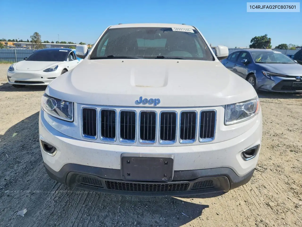 2015 Jeep Grand Cherokee Laredo VIN: 1C4RJFAG2FC807601 Lot: 58997446