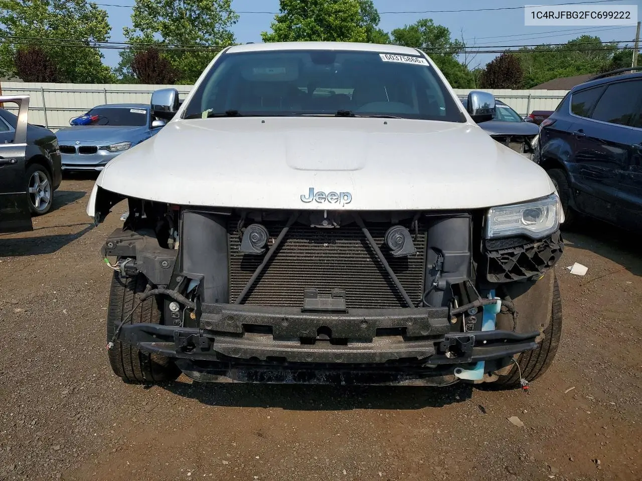 2015 Jeep Grand Cherokee Limited VIN: 1C4RJFBG2FC699222 Lot: 60375866