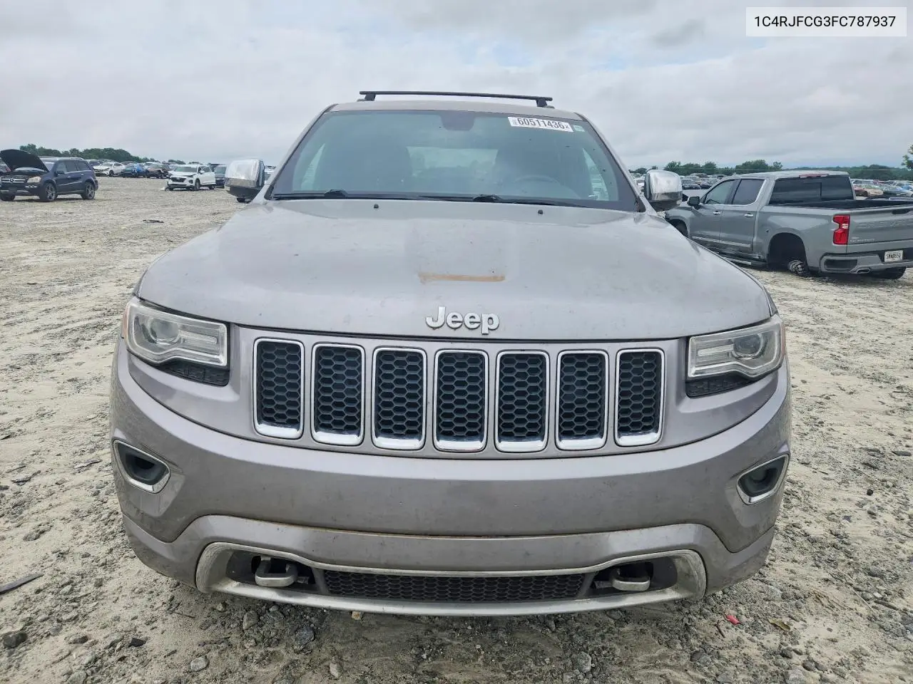 2015 Jeep Grand Cherokee Overland VIN: 1C4RJFCG3FC787937 Lot: 60511436