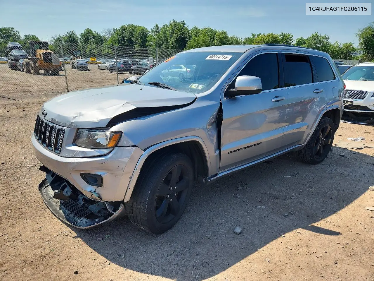 2015 Jeep Grand Cherokee Laredo VIN: 1C4RJFAG1FC206115 Lot: 60914716