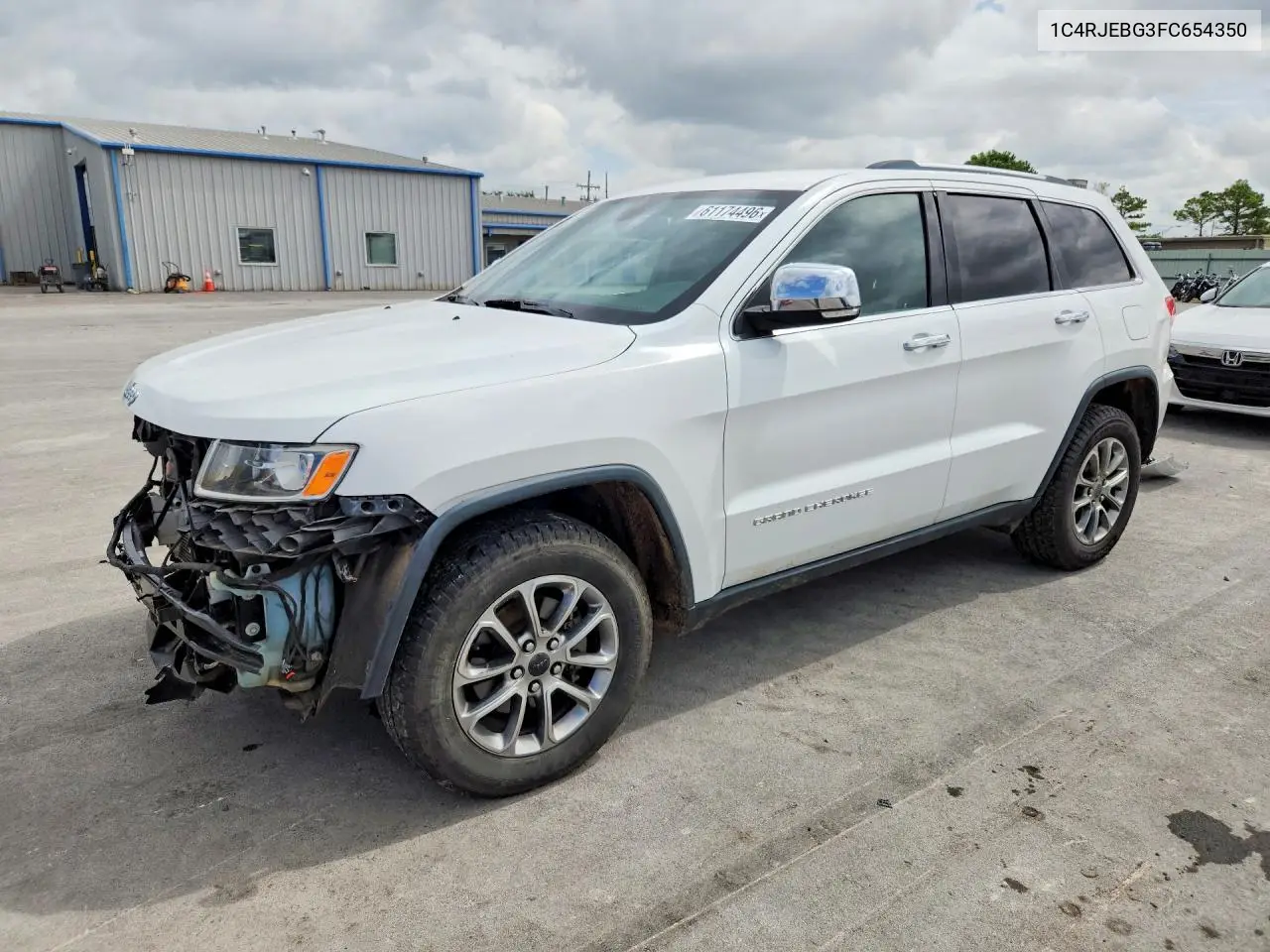 2015 Jeep Grand Cherokee Limited VIN: 1C4RJEBG3FC654350 Lot: 61174496