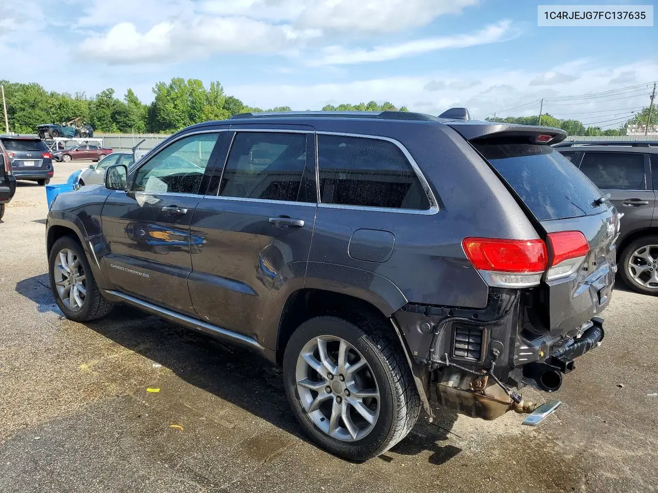 2015 Jeep Grand Cherokee Summit VIN: 1C4RJEJG7FC137635 Lot: 61614016
