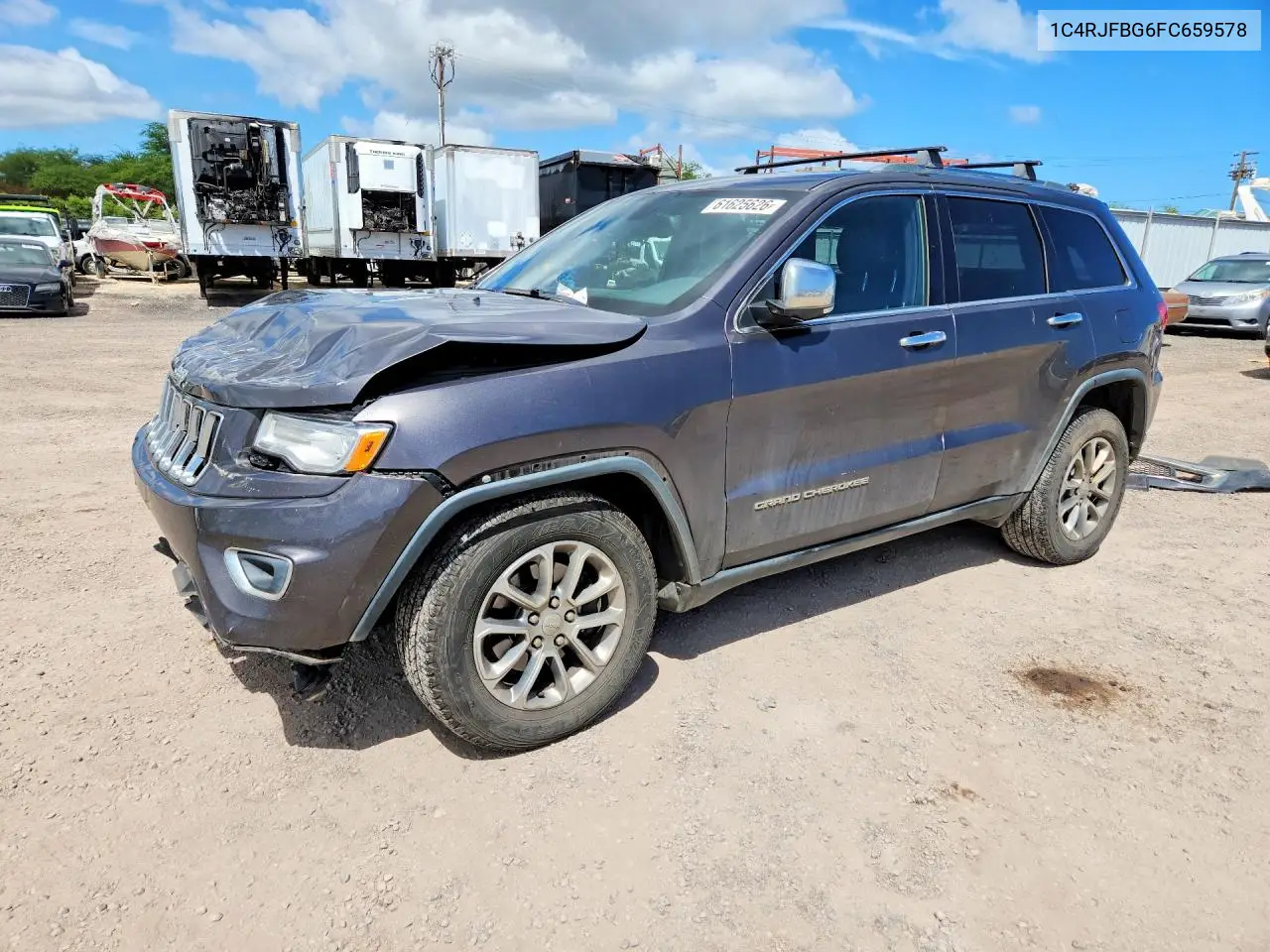 2015 Jeep Grand Cherokee Limited VIN: 1C4RJFBG6FC659578 Lot: 61625626