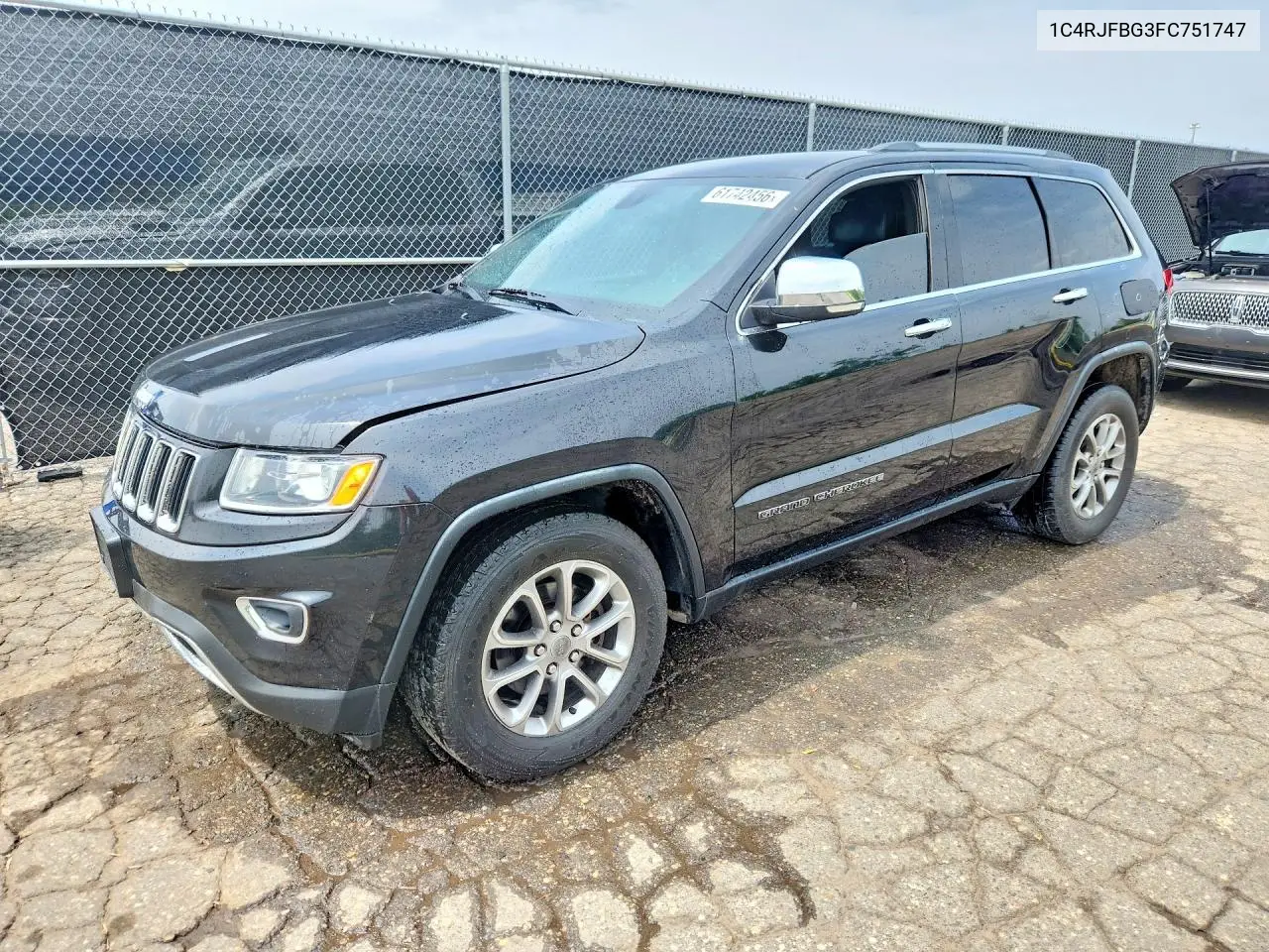 2015 Jeep Grand Cherokee Limited VIN: 1C4RJFBG3FC751747 Lot: 61742456