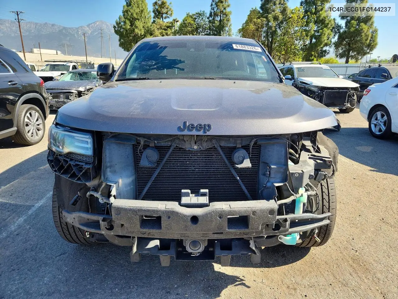 2015 Jeep Grand Cherokee Overland VIN: 1C4RJECG1FC144237 Lot: 61883326