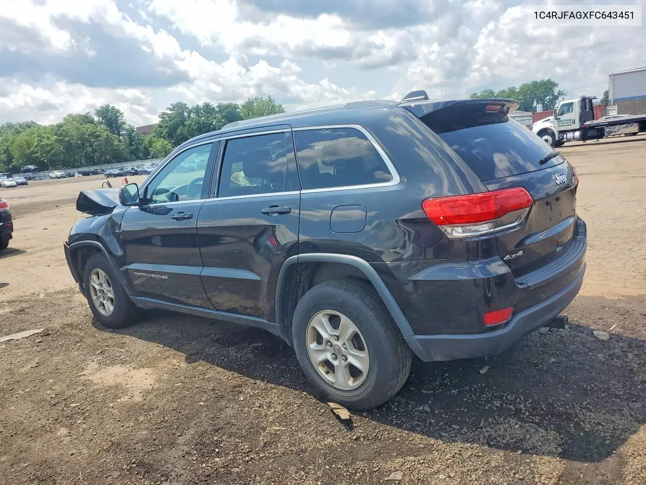 2015 Jeep Grand Cherokee Laredo VIN: 1C4RJFAGXFC643451 Lot: 61925966