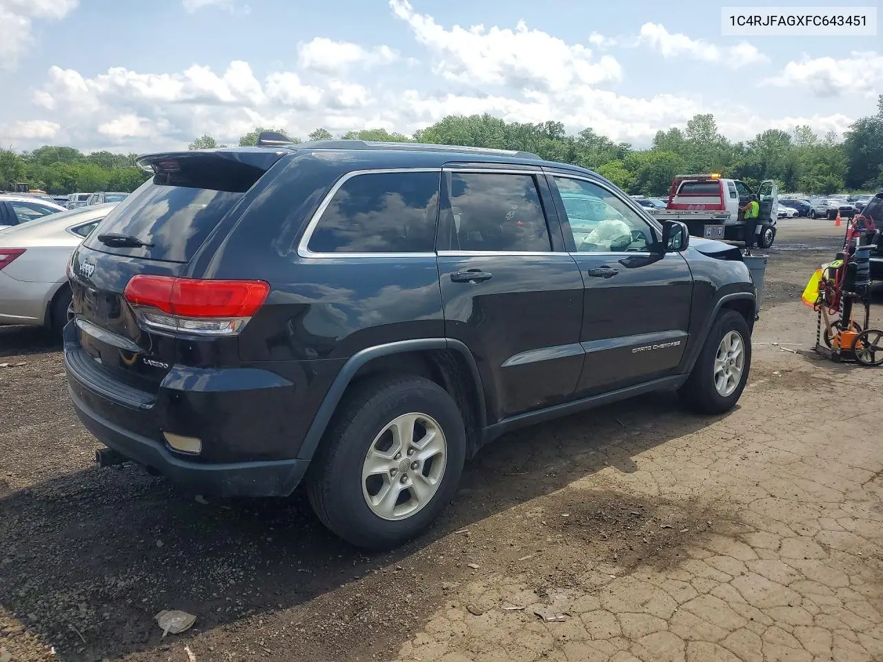 2015 Jeep Grand Cherokee Laredo VIN: 1C4RJFAGXFC643451 Lot: 61925966