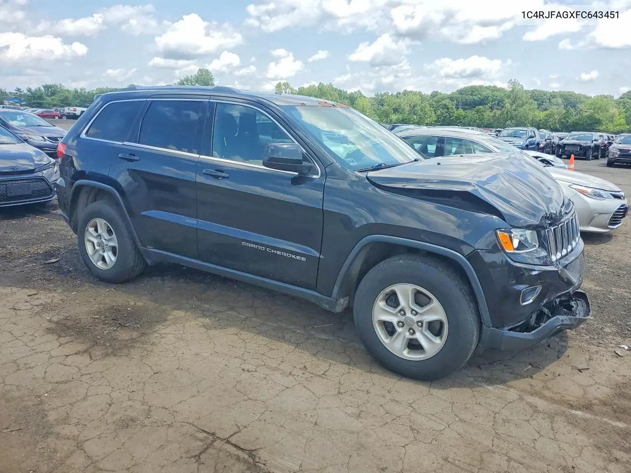 2015 Jeep Grand Cherokee Laredo VIN: 1C4RJFAGXFC643451 Lot: 61925966