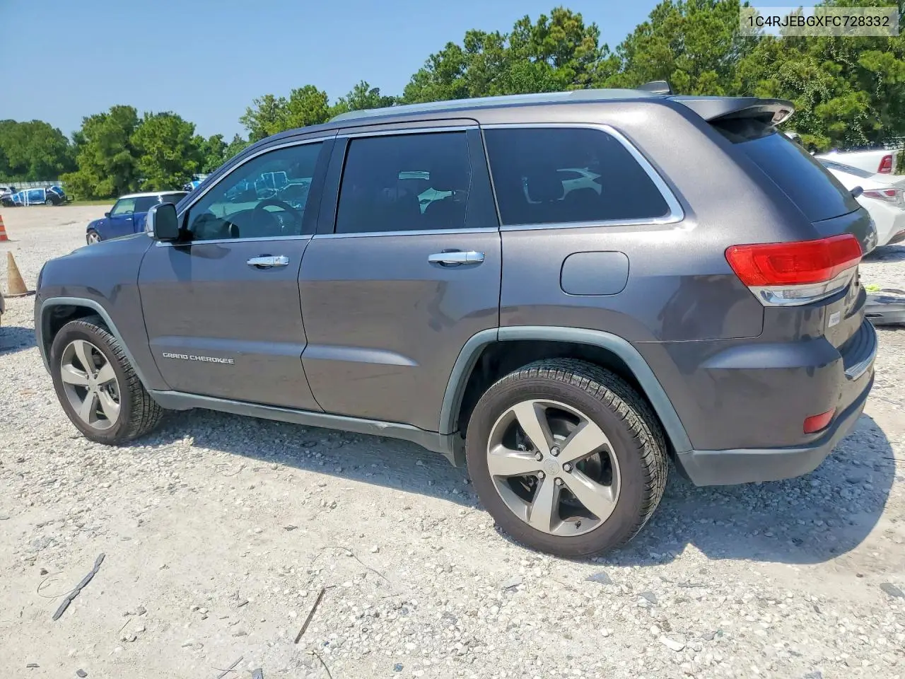 2015 Jeep Grand Cherokee Limited VIN: 1C4RJEBGXFC728332 Lot: 62237396