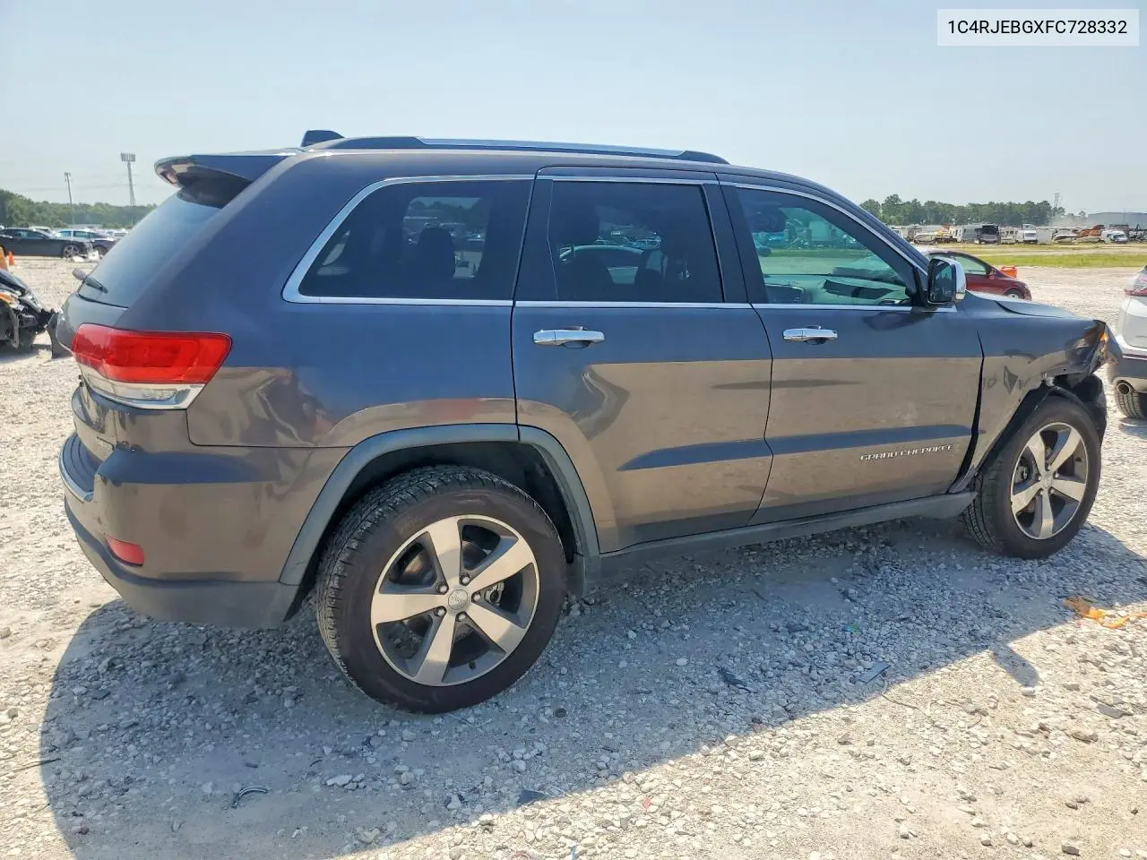 2015 Jeep Grand Cherokee Limited VIN: 1C4RJEBGXFC728332 Lot: 62237396