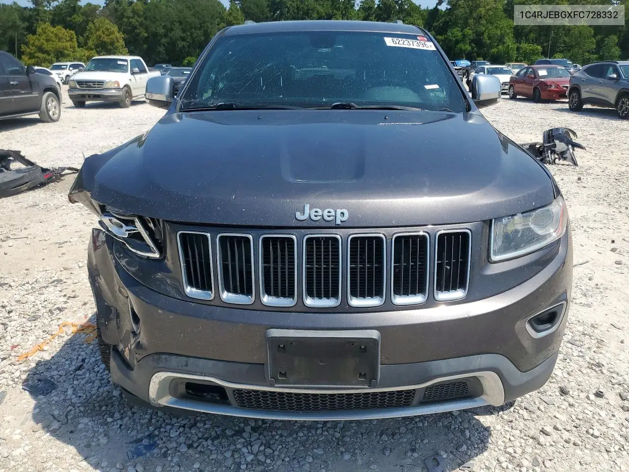2015 Jeep Grand Cherokee Limited VIN: 1C4RJEBGXFC728332 Lot: 62237396