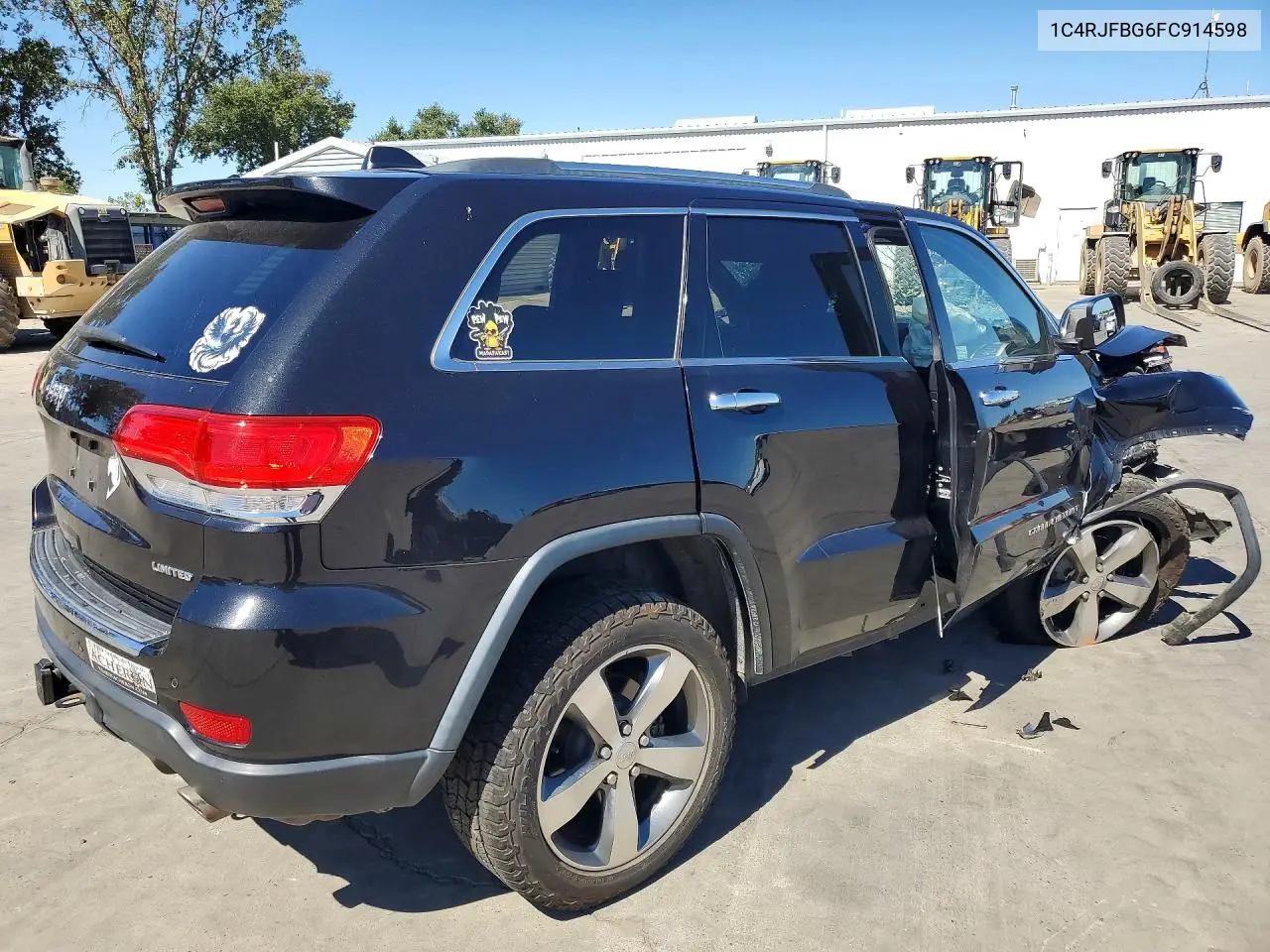 2015 Jeep Grand Cherokee Limited VIN: 1C4RJFBG6FC914598 Lot: 62271186