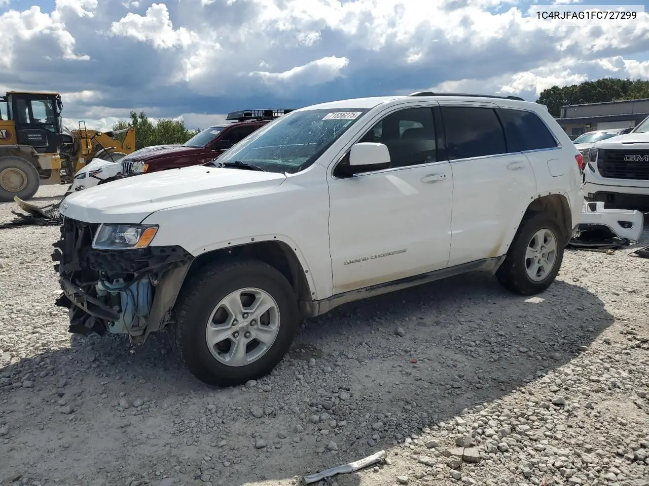 1C4RJFAG1FC727299 2015 Jeep Grand Cherokee Laredo