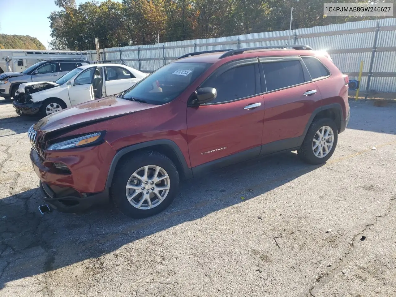 1C4PJMAB8GW246627 2016 Jeep Cherokee Sport