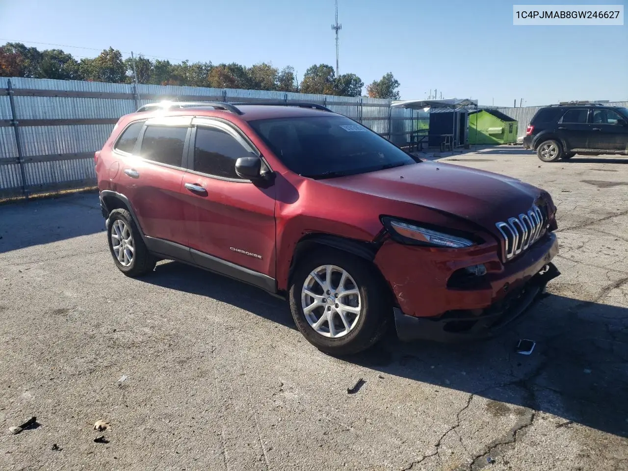 1C4PJMAB8GW246627 2016 Jeep Cherokee Sport