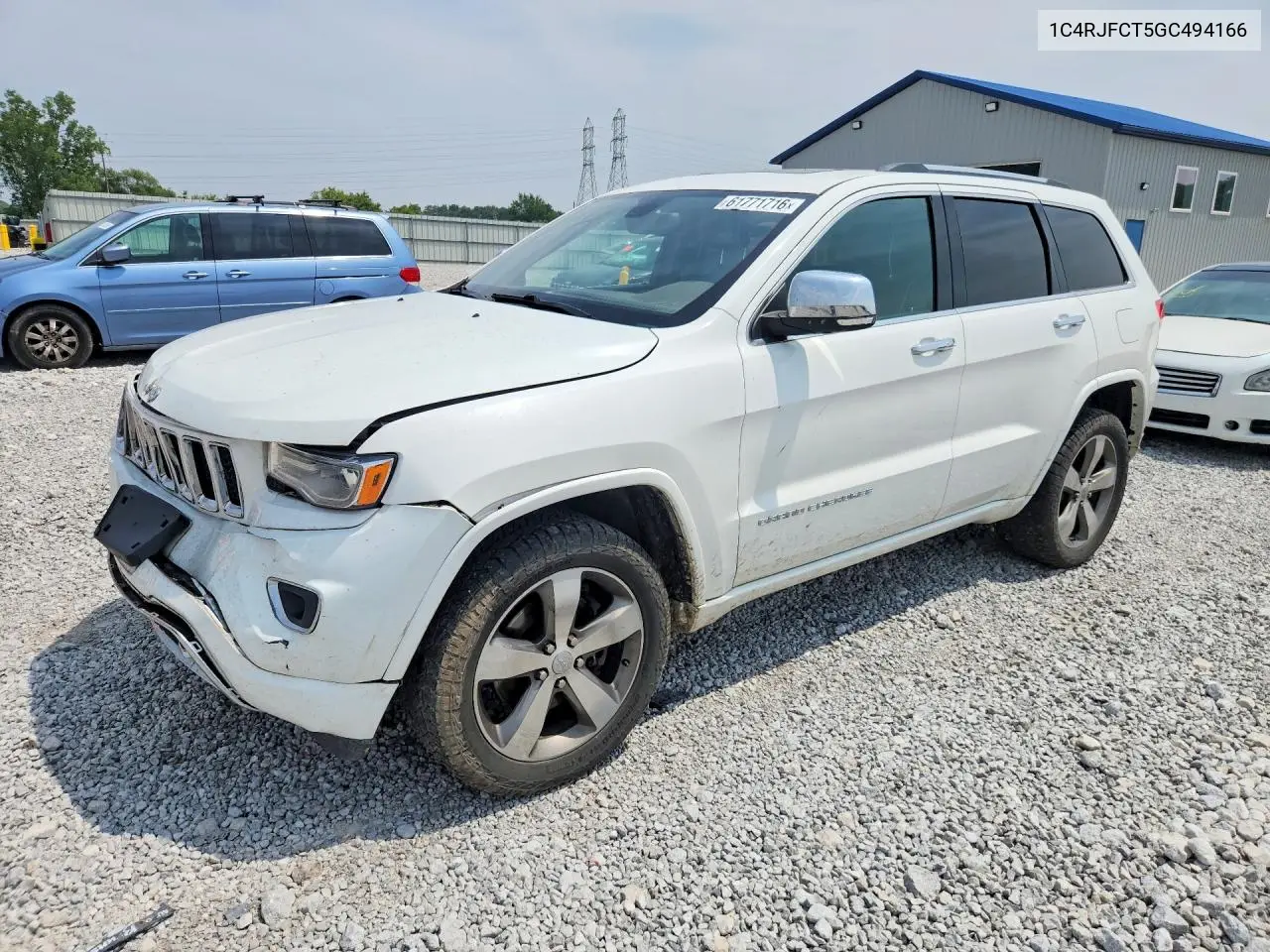 2016 Jeep Grand Cherokee Overland VIN: 1C4RJFCT5GC494166 Lot: 61771716