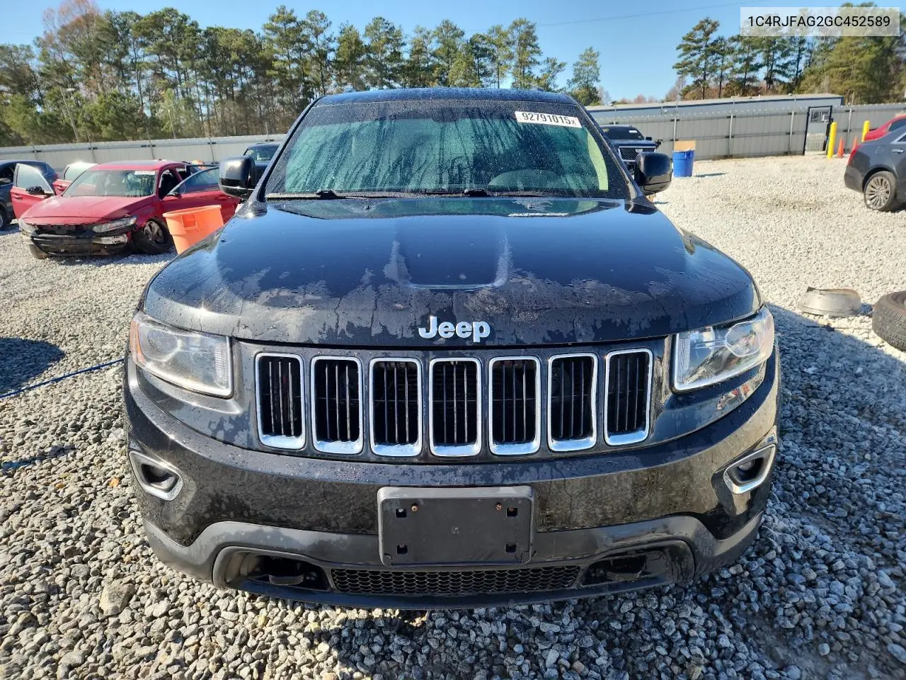 1C4RJFAG2GC452589 2016 Jeep Grand Cherokee Laredo