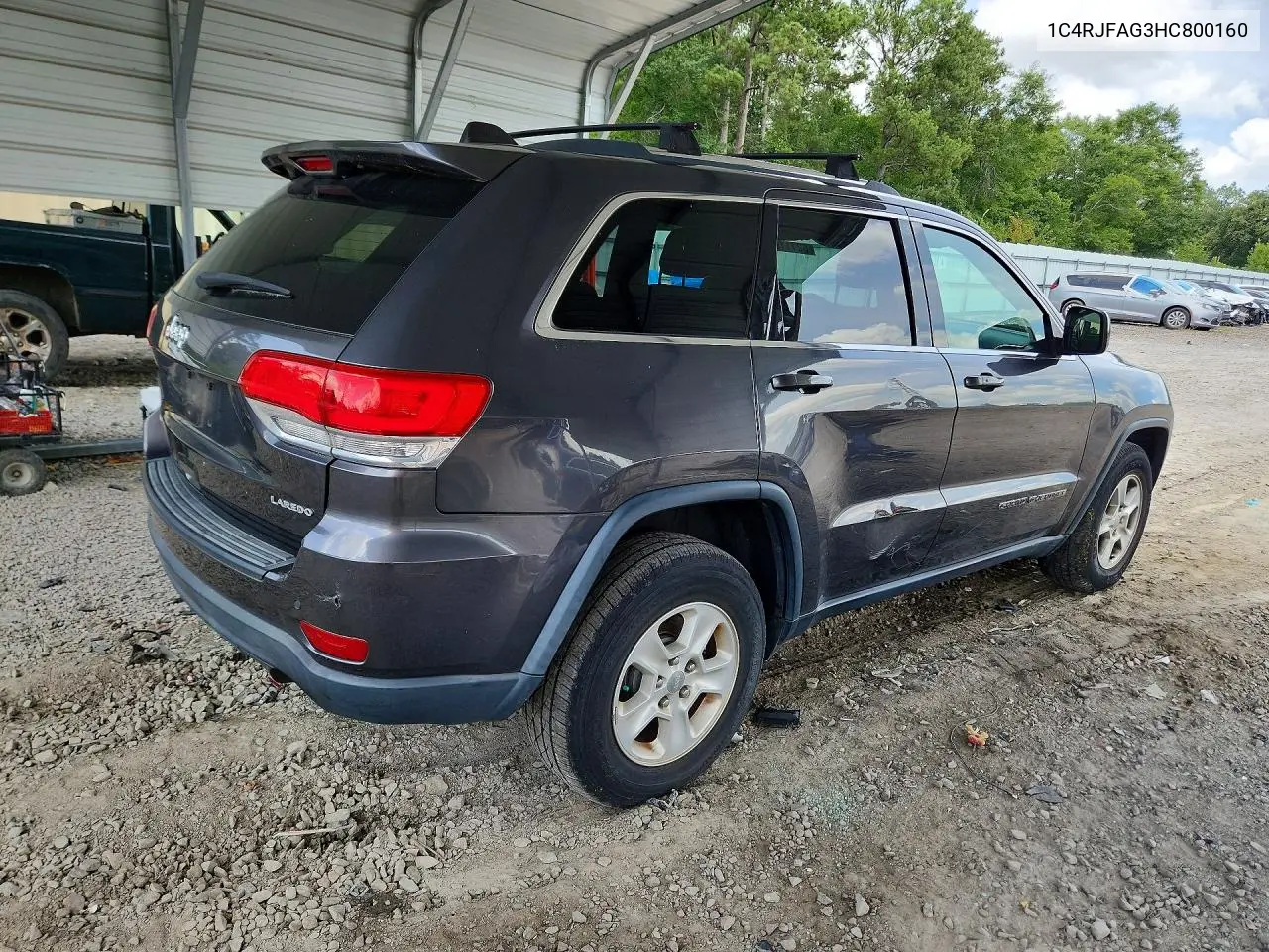 2017 Jeep Grand Cherokee Laredo VIN: 1C4RJFAG3HC800160 Lot: 62111946