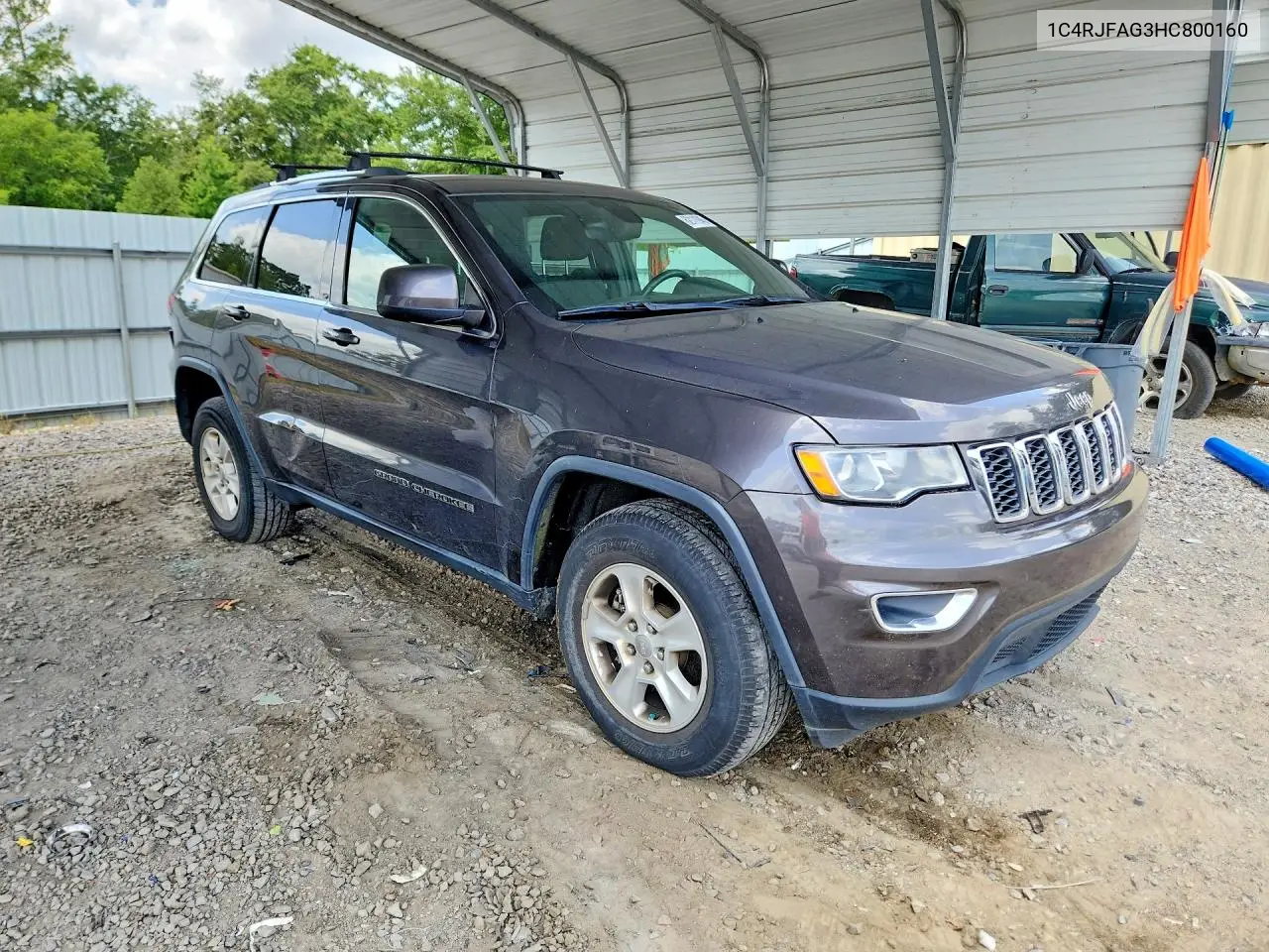 2017 Jeep Grand Cherokee Laredo VIN: 1C4RJFAG3HC800160 Lot: 62111946