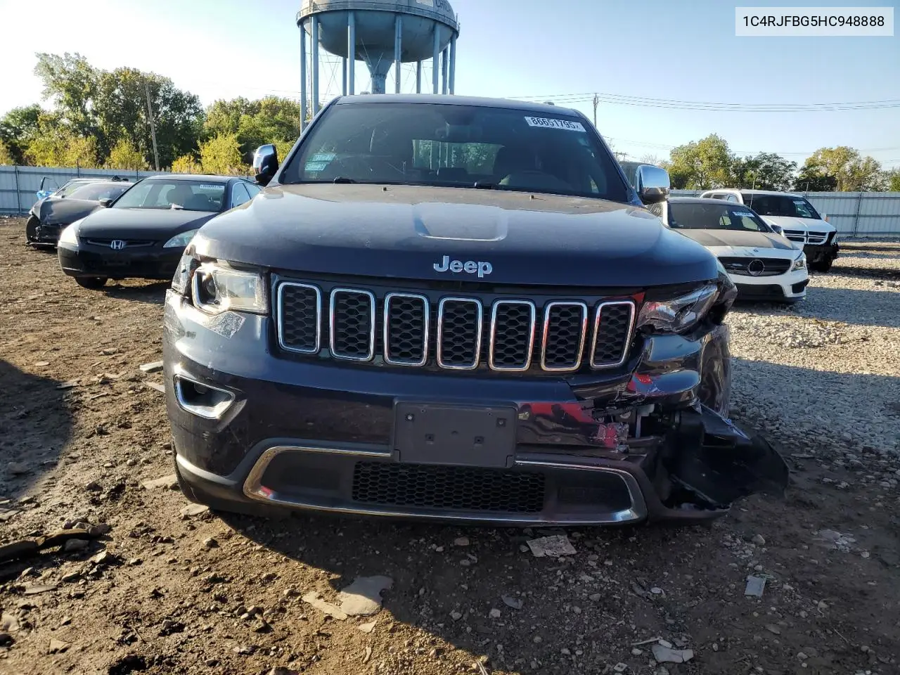 1C4RJFBG5HC948888 2017 Jeep Grand Cherokee Limited