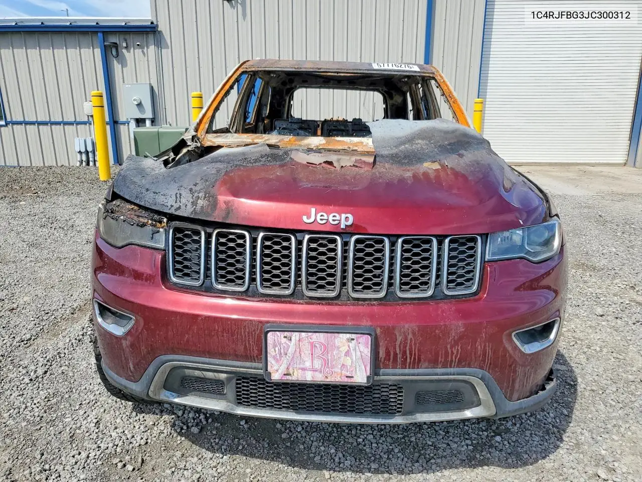 2018 Jeep Grand Cherokee Limited VIN: 1C4RJFBG3JC300312 Lot: 57776276