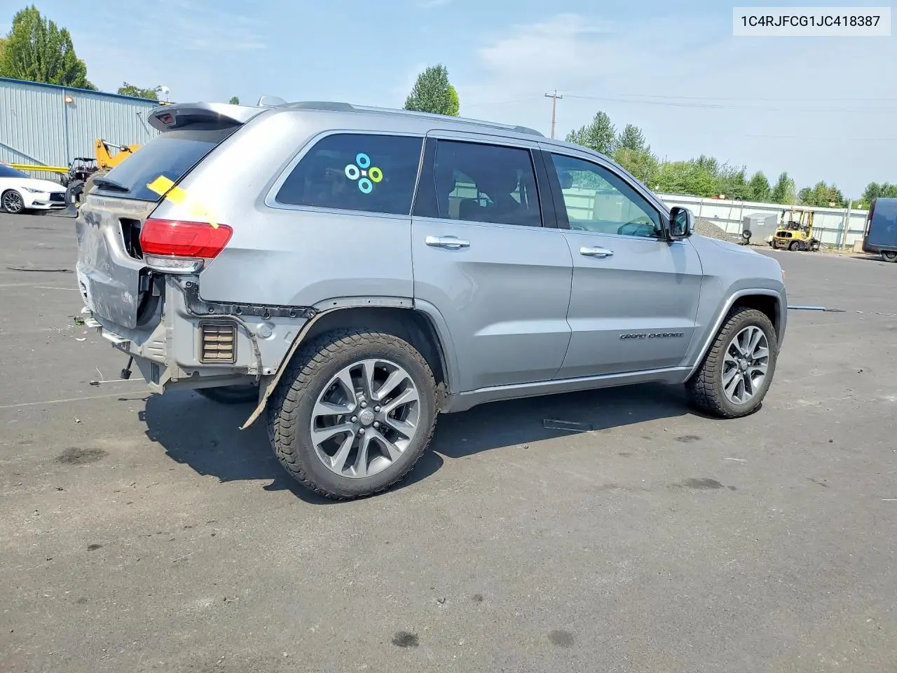 2018 Jeep Grand Cherokee Overland VIN: 1C4RJFCG1JC418387 Lot: 61628516