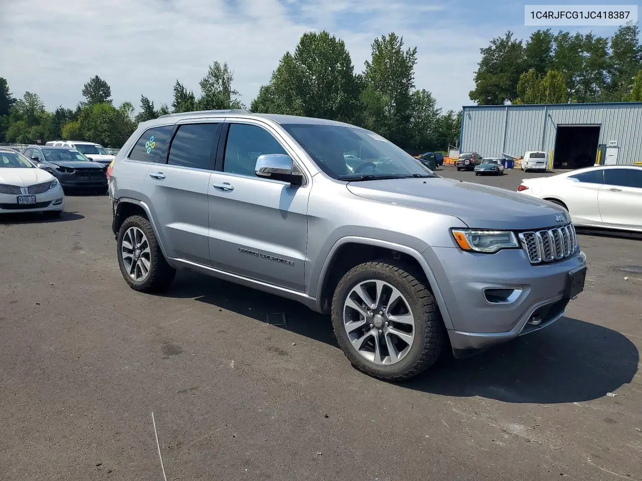 2018 Jeep Grand Cherokee Overland VIN: 1C4RJFCG1JC418387 Lot: 61628516