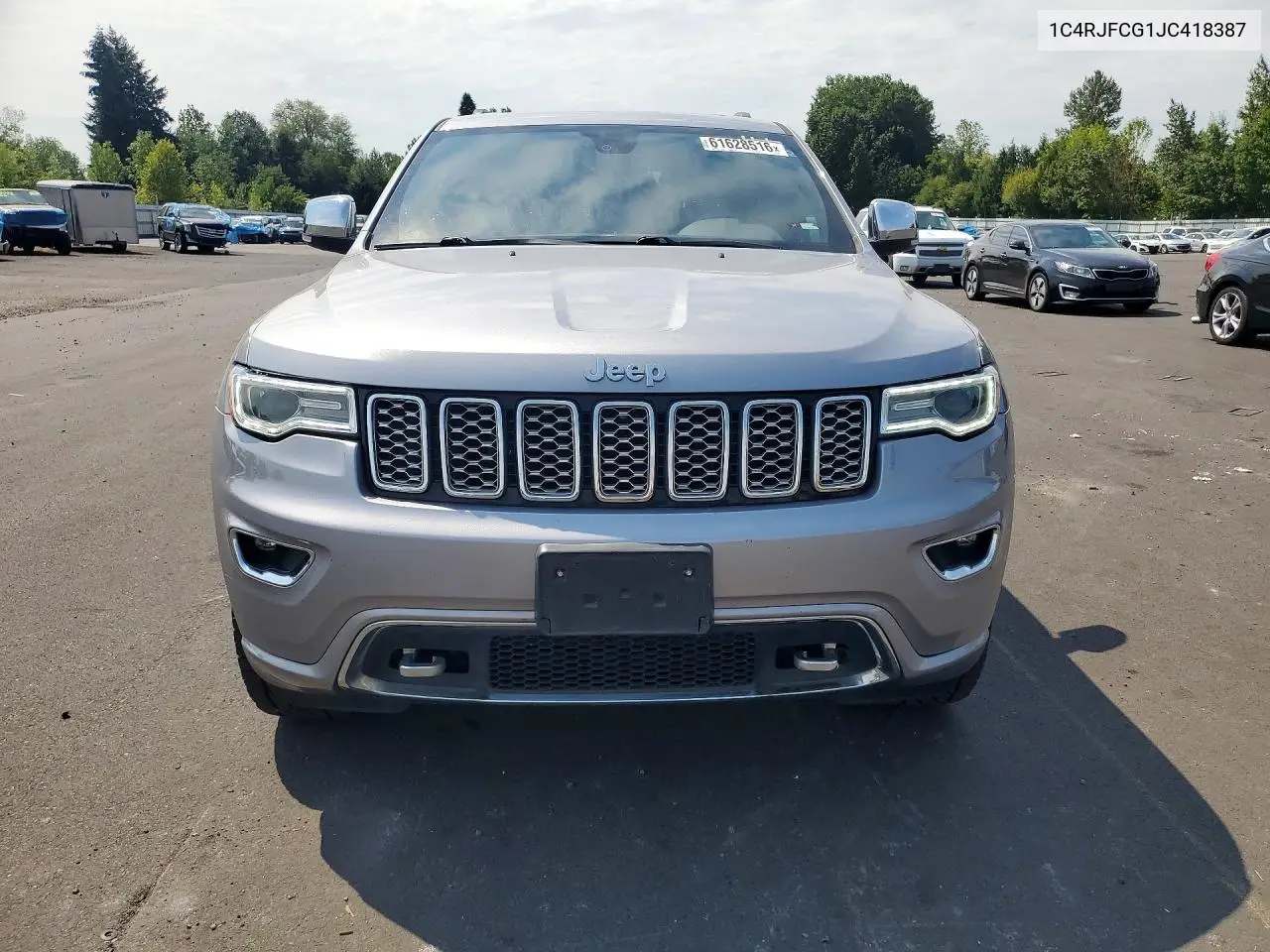 2018 Jeep Grand Cherokee Overland VIN: 1C4RJFCG1JC418387 Lot: 61628516