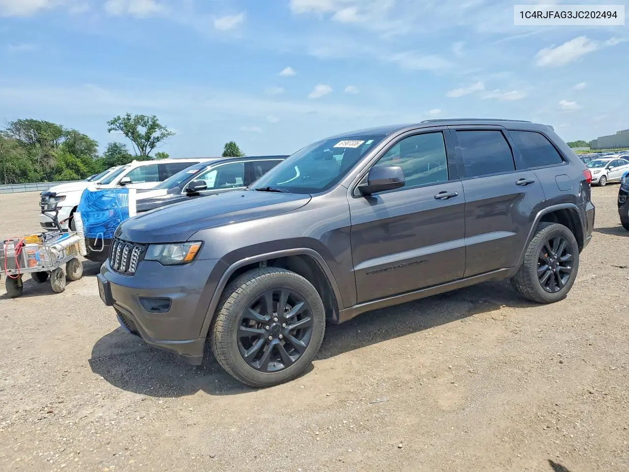 2018 Jeep Grand Cherokee Laredo VIN: 1C4RJFAG3JC202494 Lot: 61907336