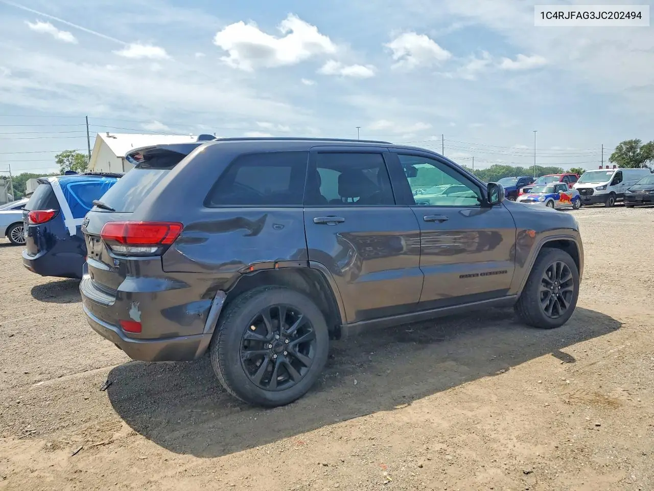 2018 Jeep Grand Cherokee Laredo VIN: 1C4RJFAG3JC202494 Lot: 61907336