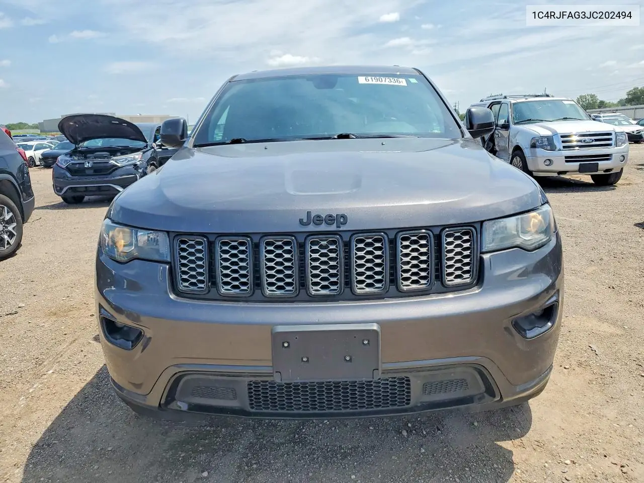 2018 Jeep Grand Cherokee Laredo VIN: 1C4RJFAG3JC202494 Lot: 61907336