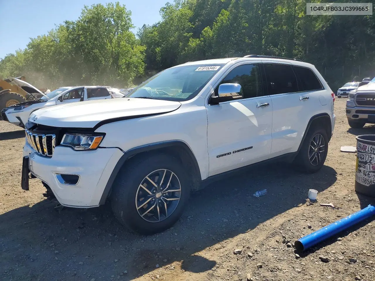 2018 Jeep Grand Cherokee Limited VIN: 1C4RJFBG3JC399665 Lot: 61915346