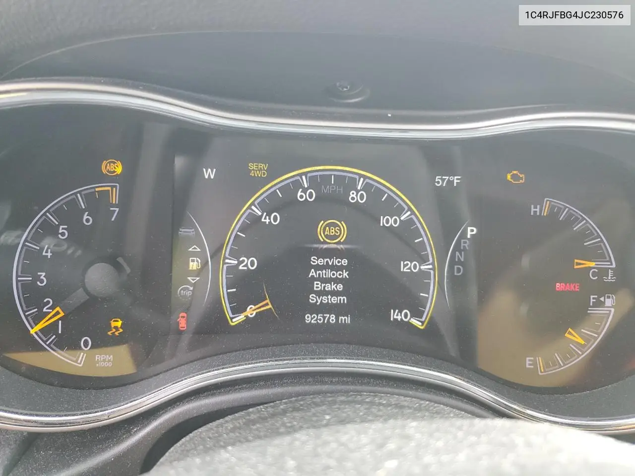 1C4RJFBG4JC230576 2018 Jeep Grand Cherokee Limited