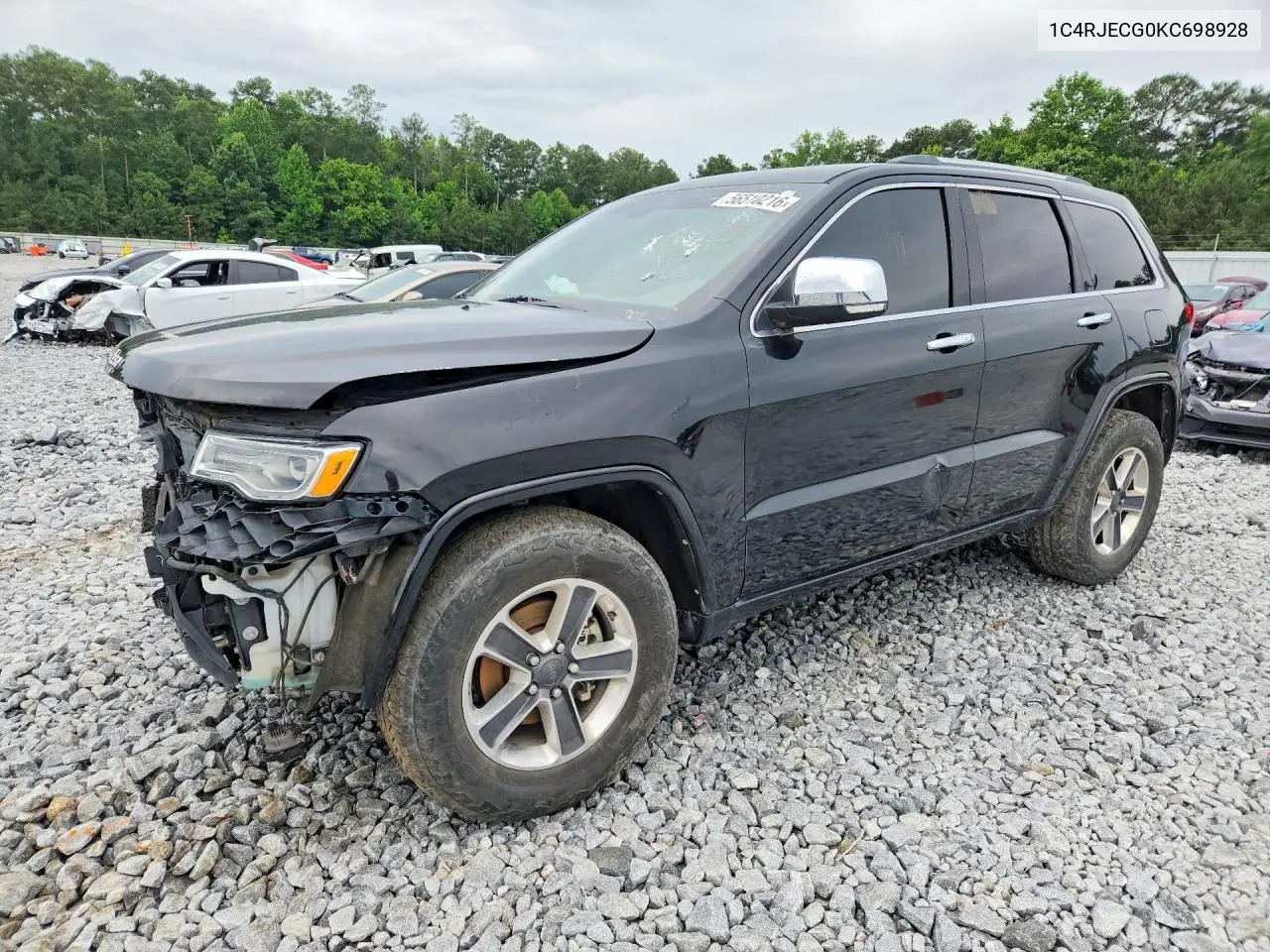 1C4RJECG0KC698928 2019 Jeep Grand Cherokee Overland