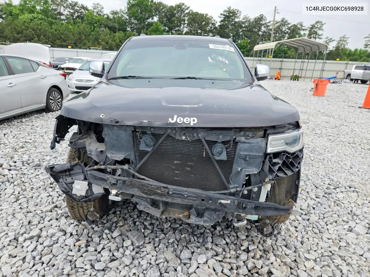 1C4RJECG0KC698928 2019 Jeep Grand Cherokee Overland