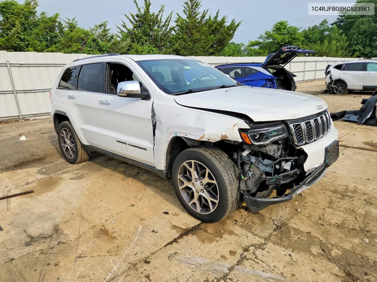 2019 Jeep Grand Cherokee Limited VIN: 1C4RJFBG8KC533961 Lot: 60470326
