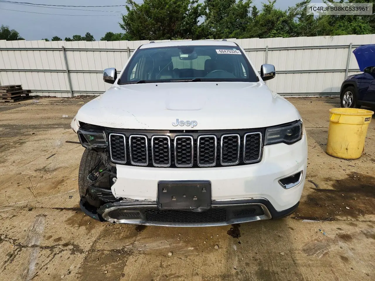 2019 Jeep Grand Cherokee Limited VIN: 1C4RJFBG8KC533961 Lot: 60470326