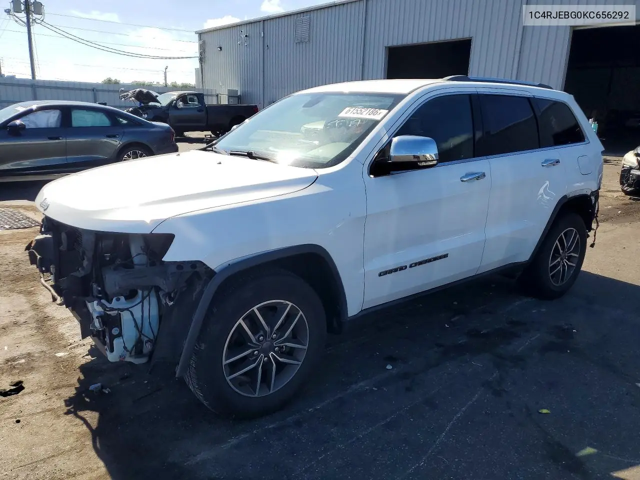 2019 Jeep Grand Cherokee Limited VIN: 1C4RJEBG0KC656292 Lot: 61552186