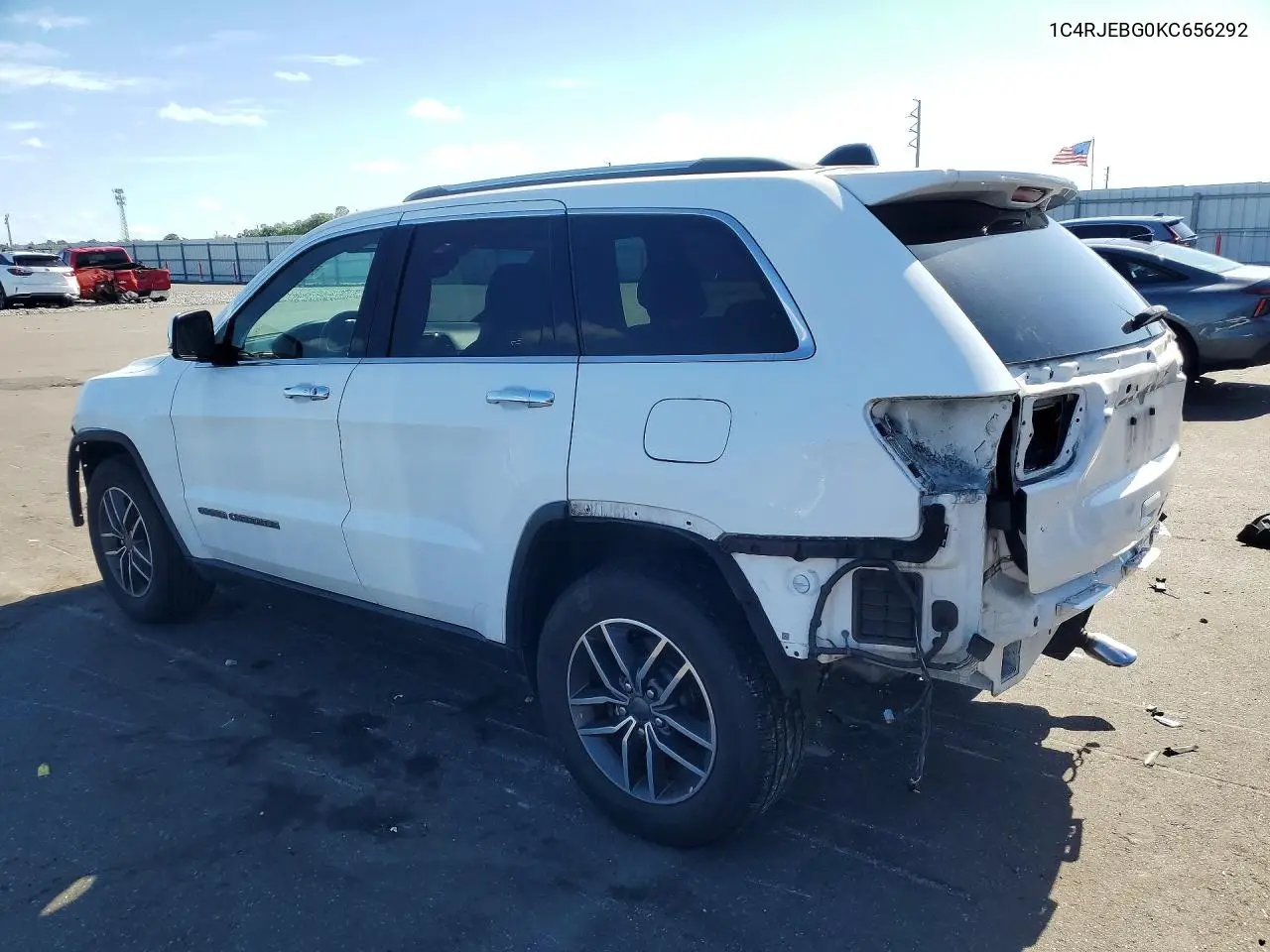 2019 Jeep Grand Cherokee Limited VIN: 1C4RJEBG0KC656292 Lot: 61552186