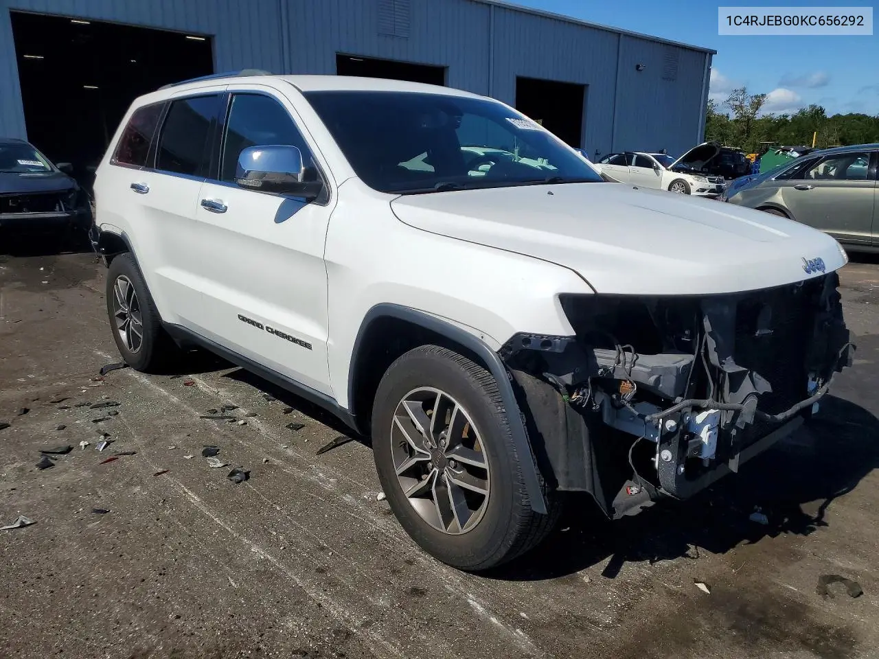 2019 Jeep Grand Cherokee Limited VIN: 1C4RJEBG0KC656292 Lot: 61552186