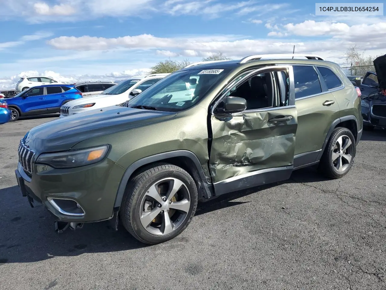 1C4PJLDB3LD654254 2020 Jeep Cherokee Limited
