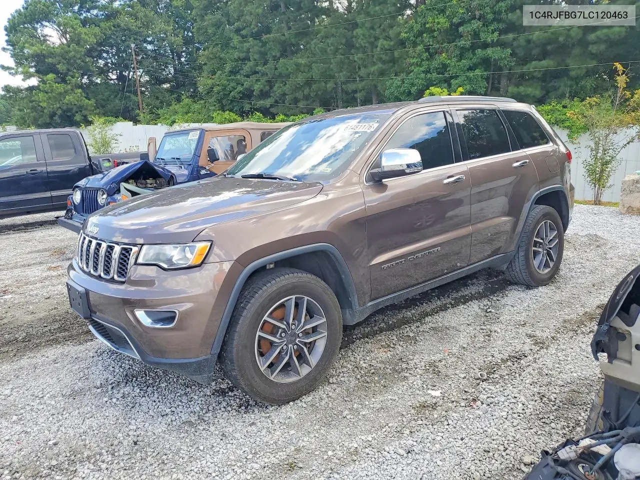 2020 Jeep Grand Cherokee Limited VIN: 1C4RJFBG7LC120463 Lot: 61481176