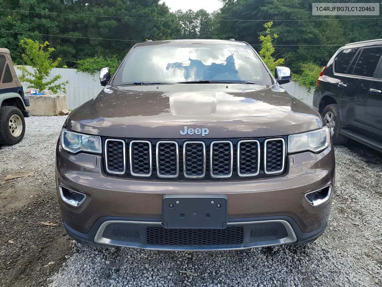 2020 Jeep Grand Cherokee Limited VIN: 1C4RJFBG7LC120463 Lot: 61481176