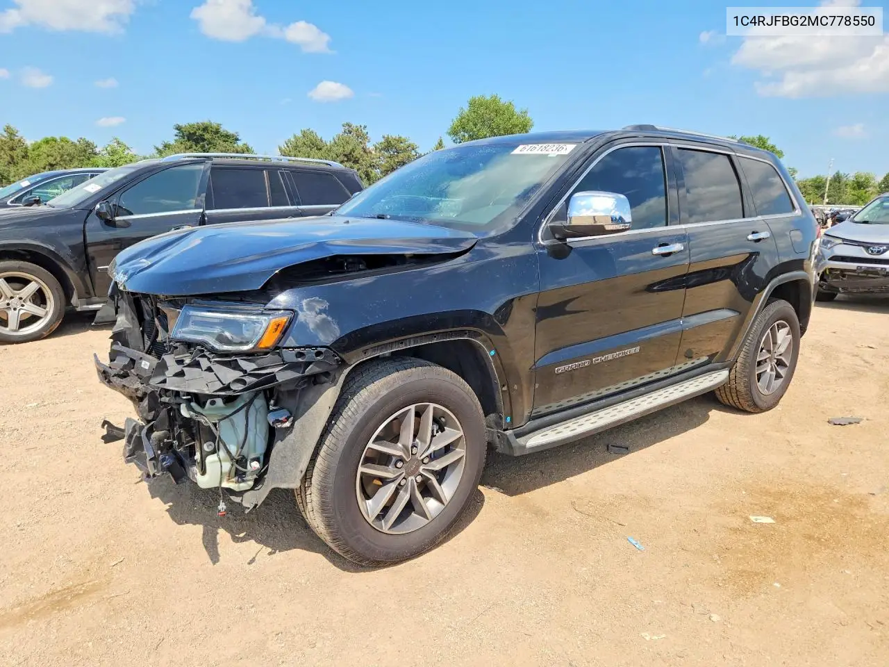 2021 Jeep Grand Cherokee Limited VIN: 1C4RJFBG2MC778550 Lot: 61618236