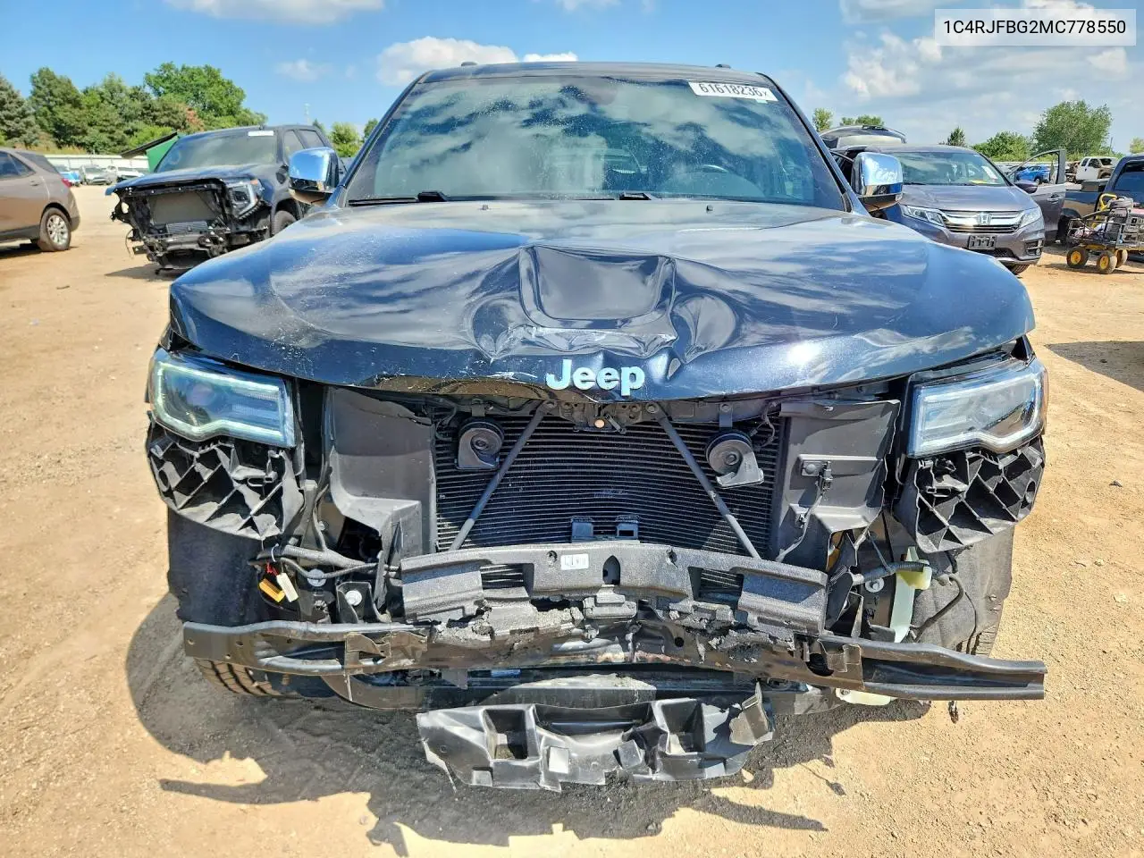 2021 Jeep Grand Cherokee Limited VIN: 1C4RJFBG2MC778550 Lot: 61618236